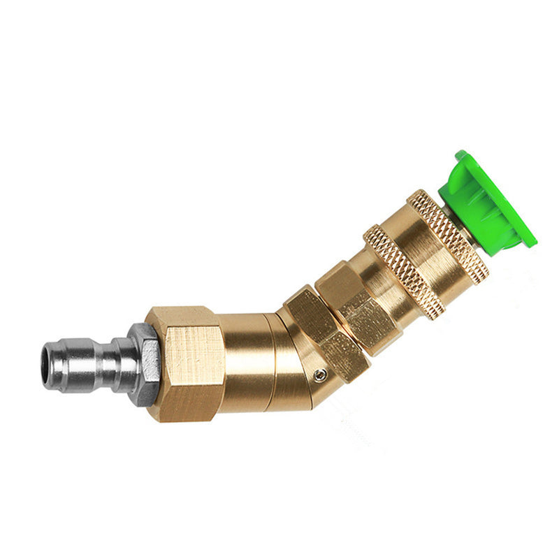 High Pressure Washer 1/4 Water Adapter Quick Joint Hose 360 Degree Angle Rotated Union Connection
