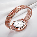 REBIRTH RE079 Fashion Women Quartz Watch Ladies Luxury Diamond Steel Strap Bracelet Watch