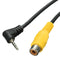 2.5mm Stereo Jack Plug Male to RCA 3.5mm Female Adapter For GPS AV-in Converter Video Cable