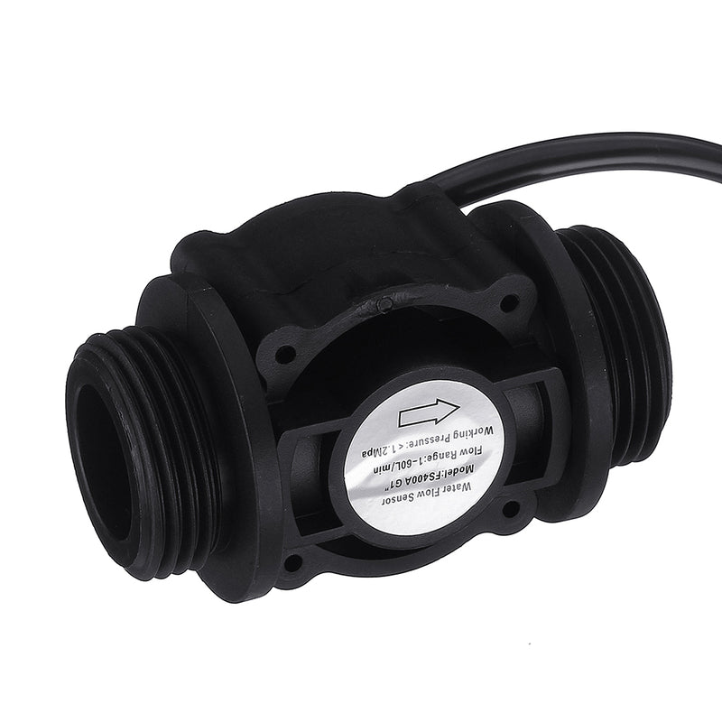 Water Flow Sensor Fuel Flow Meter Water Meter Sensor Flowmeter Water Sensor Counter Indicator FS400A G1 DN25 1-60l/min 1.2MPA