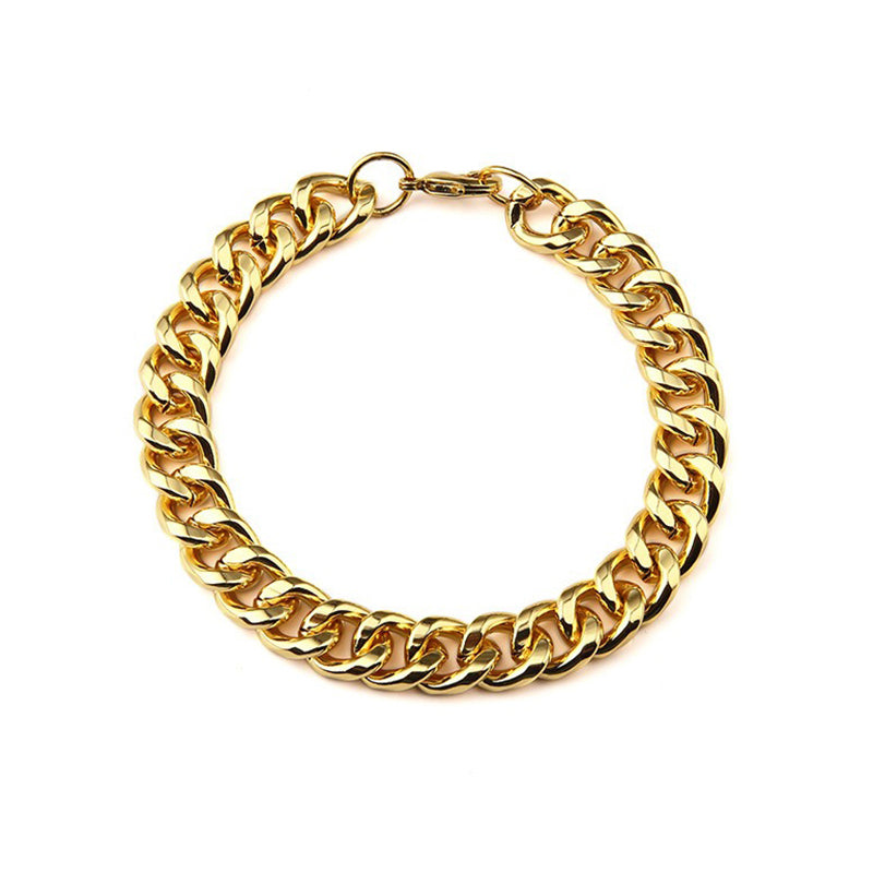 Trendy Stainless Steel Chain Bracelet Fashion Men Gold Bracelet