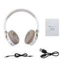 Glamshine GS-H10 Wireless bluetooth 5.0 Headphone 3.5mm AUX-in TF Card Stereo Foldable Headset with Mic