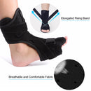 Plantar Fasciitis Night Splint Drop Foot Support Orthotic Brace with Hard Spiky Massage Ball for Effective Relief from Achilles Tendonitis Heel Pain Plantar Fascia Drop Foot Bendable Aluminum Strip
