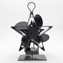 4-Blade Heat Powered Stove Fan for Wood/Log Burner/Fireplace Increases More Warm Air Eco-Friendly Household Fireplace Fan