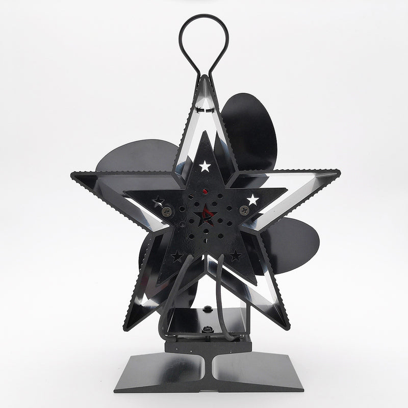 4-Blade Heat Powered Stove Fan for Wood/Log Burner/Fireplace Increases More Warm Air Eco-Friendly Household Fireplace Fan