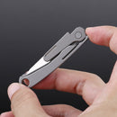 KESHUN Titanium Alloy Mini Folding Knife Utility Knife Outdoor Survival EDC Emergency Key Knife Medical Knife