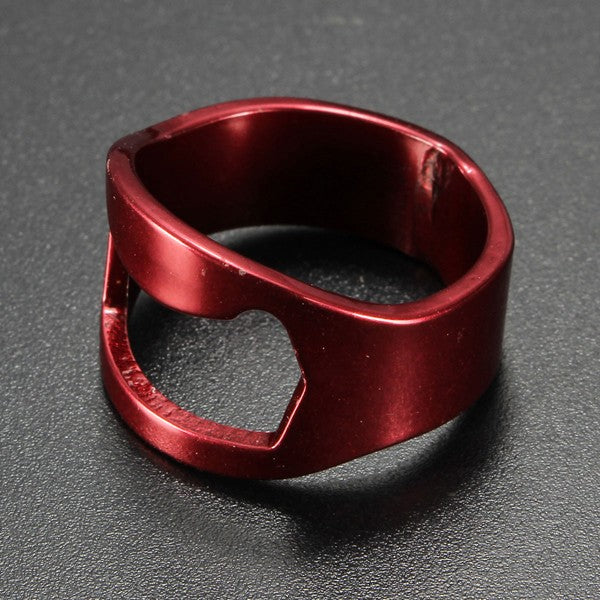 Stainless Steel Finger Ring Ring Shape Beer Bottle Opener for Beer Bar Tool