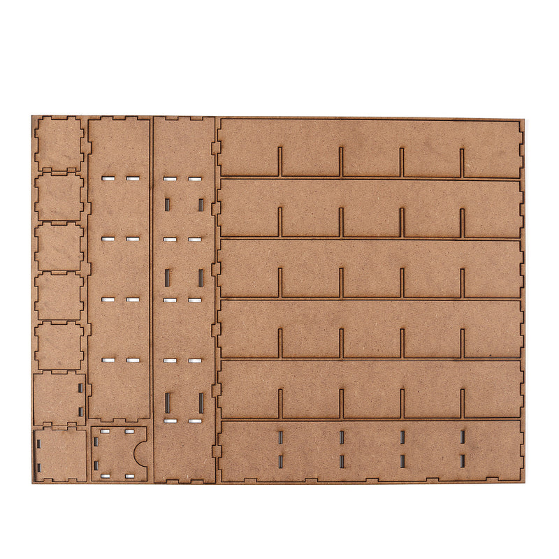 Wooden MDF Eid Ramadan Advent Calendar Stand Rack Decorations DIY House Drawer