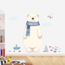 Miico FX82027 2PCS Cartoon Wall Sticker Cute Polar Bear Printing Children's Room And Kindergarten Decorative Stickers
