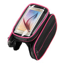 BIKIGHT Bike Bicycle Front Frame Tube Phone Bag Touch Screen Waterproof Double Pouch Cycling Bag