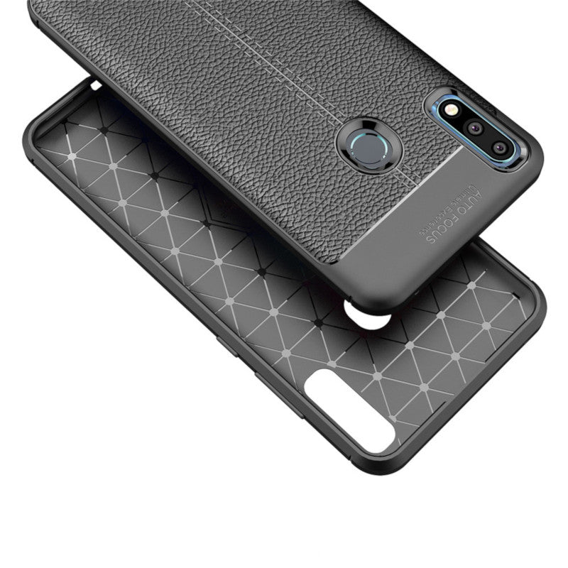 Bakeey Litchi Anti-fingerprint Silicone Protective Case for ASUS Zenfone Max Pro (M2) ZB631KL