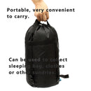 Light Weight Compression Stuff Sack Outdooors Travel Camping Sleeping Bag Black