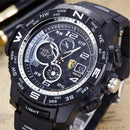 SBAO S8006-2 Dual Display Digital Watch Multifunction Men Fashion Back Light Alarm Sport Watch