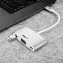EAGET CH12 Multi-function Type-C to USB 3.0 VGA and Type-C Charging Hub USB Docking Station
