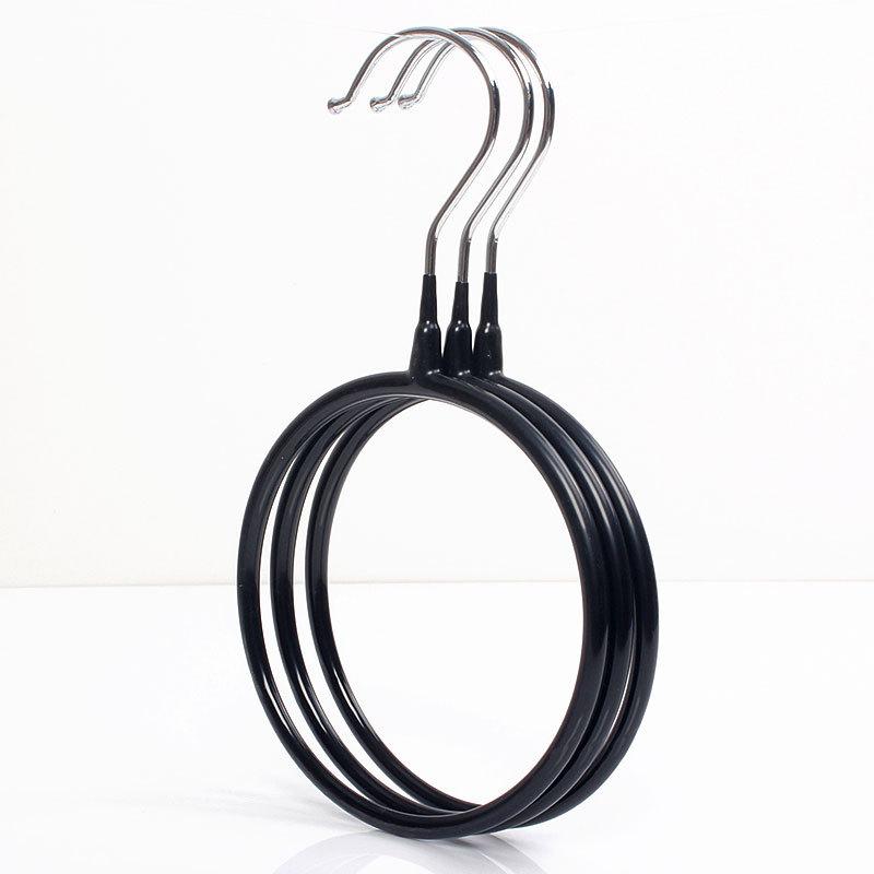 2 Color 2Pc Antiskid Anti Rust Circular Scarf Rack cloth hanger Holders Hooks