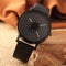 Unisex Fashion Quartz Wrist Watch Men Women Lovers PU Leather Strap Couple Watch