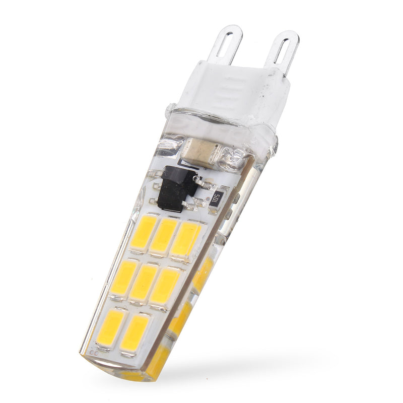 10X G9 3W SMD5733 12LEDs Warm White Pure White Silicone Crystal Light Bulb AC220V