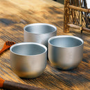 Keith 1 Pcs 150ml Water Cup Pure Titanium Camping Travel Portable Tea Cup Double Anti-scalding Cup