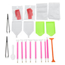 56pcs 5D Diamond Paintings Embroidery Tool Storage Bag Pen Kits