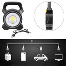 30W COB LED USB Solar Work Light Spotlight Flood Lamp Lantern Outdoor Camping