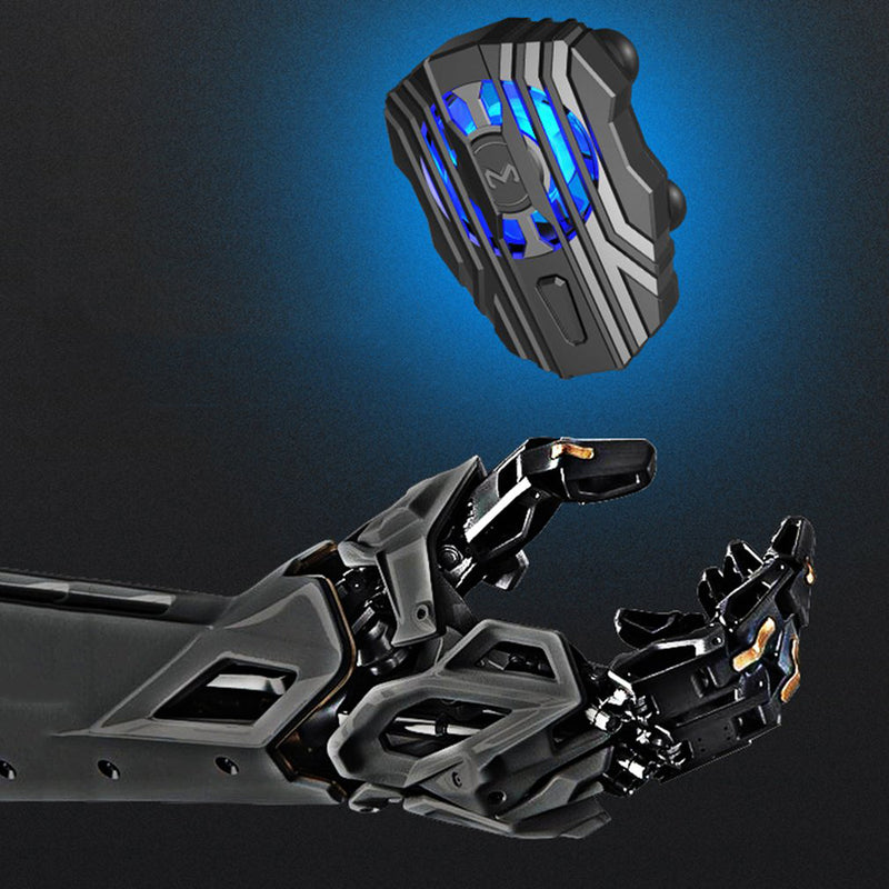 Bakeey LED Light Mini Gaming Radiator Cold Wind Fan Handle Gamepad For iPhone 8 Plus XS Pro Huawei P30 Pro Mate 30 S10+ Note10