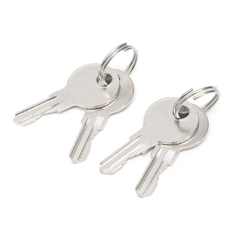 2Pcs Stainless Steel Paddle Door Lock Handle Truck Box Trailer Latch With Key