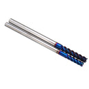 Drillpro 4/5/6/8mm HRC60 4 Flutes Milling Cutter L100mm Blue NACO Coated Tungsten Carbide Milling Cutter CNC Tool