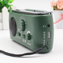 Dynamo Generator FM/AM Solar Crank Powered Radio With Flashlight Phone Charger