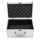 Aluminum Hard Case Foam Black Briefcase Tool Box Carrying Case Portable Tool Case