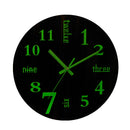 Modern Luminous Wall Clock Glow In The Dark Art Home Living Room Decorations