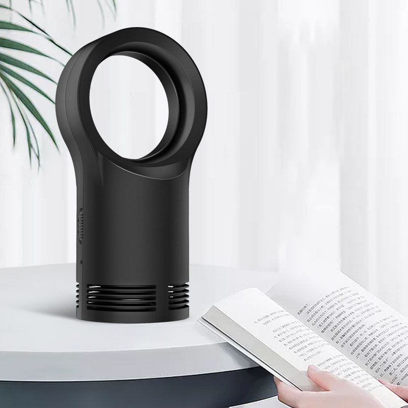 Mini Home 400W Leafless Heater Fan Desktop Anti-scalding Electric Warmer Bladeless Air Heating Winter Warmer Device