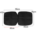 Black 45cm Leather With Pocket Baby Car Seat Cushion Non-slip Wear-resistant Anti-dirty Waterproof Pad