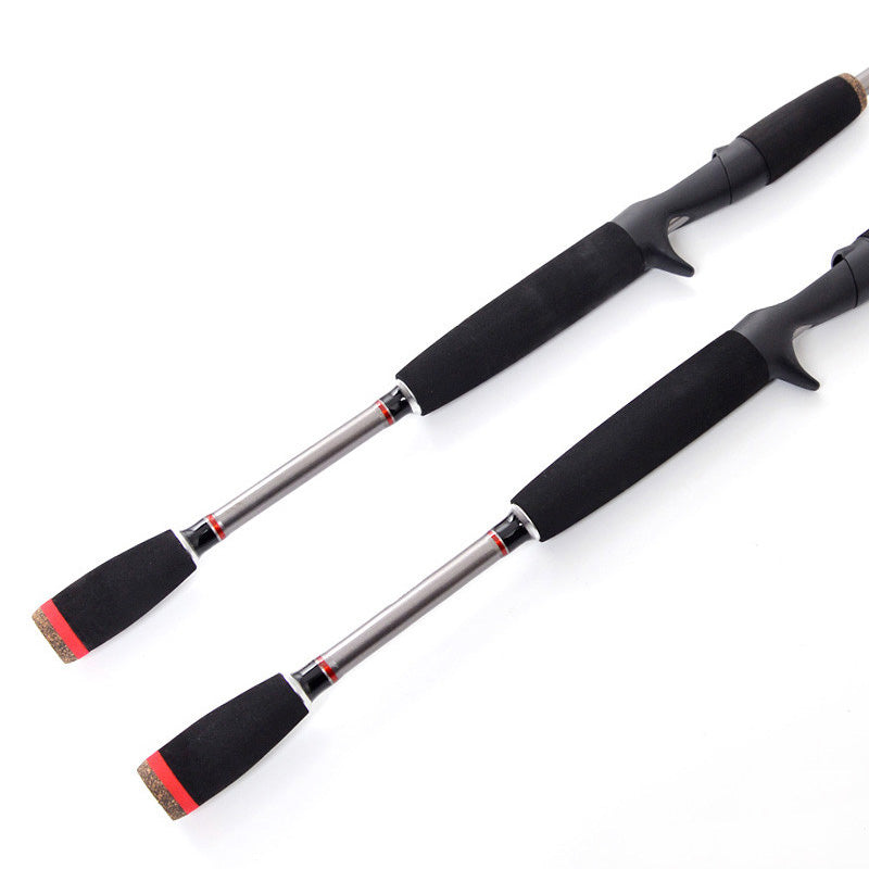 ZANLURE 1.8m 2.1M 2 Segments Fishing Rod Glass Steel Spinning Casting Fishing Pole