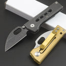 LAOTIE 135mm Stainless Steel Mini Folding Blade Outdoor Hiking Survival Tools Kit Multifunctional EDC Blade