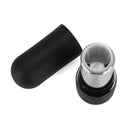 Matte Black Round Empty Lipstick Tube Lip Balm Refillable Container DIY Makeup Cosmetic Tool