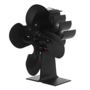 4 Blade Fireplace Heated Power Stove Fan Thermal Fire Heater Household Eco Fan Efficient Heat Distribution