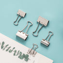 Jordan&Judy YD0018 Metal Binder Clips Long Tail Clips Paper Clips 15Pcs/Box L Size 30Pcs/Box S Size Spring Clips Paper Filing Grip Clamps Office Stationery Binding Supplies