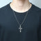 Stainless Steel Necklace Personality Jesus Cross Necklace for Men Women