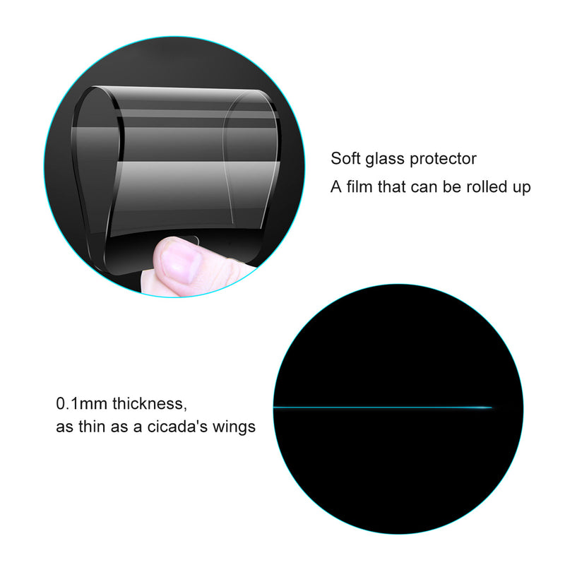 Enkay 2PCS 0.1mm Full Cover Soft Flexible Tempered Glass Screen Protector For Huawei P30 Lite / Huawei Nova 4e