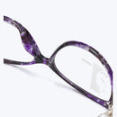 Tortoiseshell Purple Reading Glasses Far And Near Dual Purpose Fshion Anti Blue Light Resin Presbyopic Glasses Progressive Multi Focus Intelligent  Presbyopic Glasses