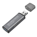 USB3.0 Micro USB OTG Card Reader SD/TF/USB Card Reader Aluminum Alloy Memory Card Reader