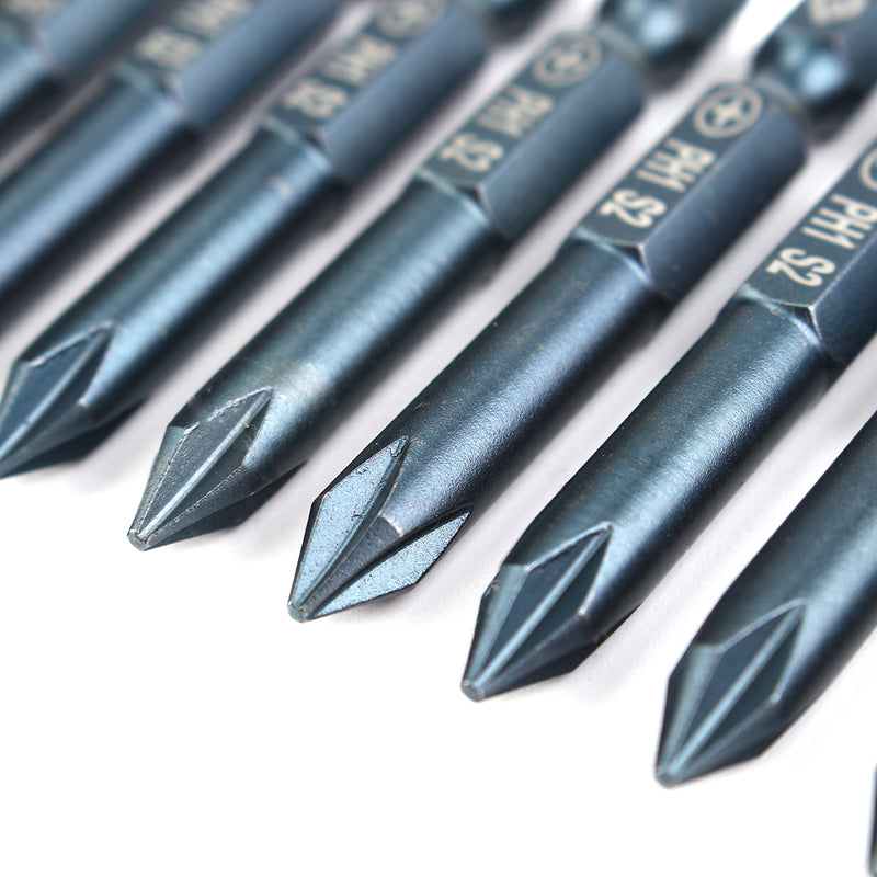 PENGGONG 10pcs 50/100/150/200mm Batch head Suit Cross Batch Head Screwdriver Bits