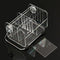 Desktop Clear TV Remote Control Mobile Phone Organizer Storage Box Stand Holder Transparent Case