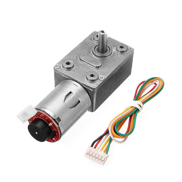 CHIHAI GM4632-370 DC 12V 30RPM High torque Turbo Encoder Motor Worm Geared Motor Reducer Motor