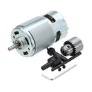Machifit 775 Motor DC 12-24V Electric Drill with Drill Chuck for Polishing Drilling Cutting