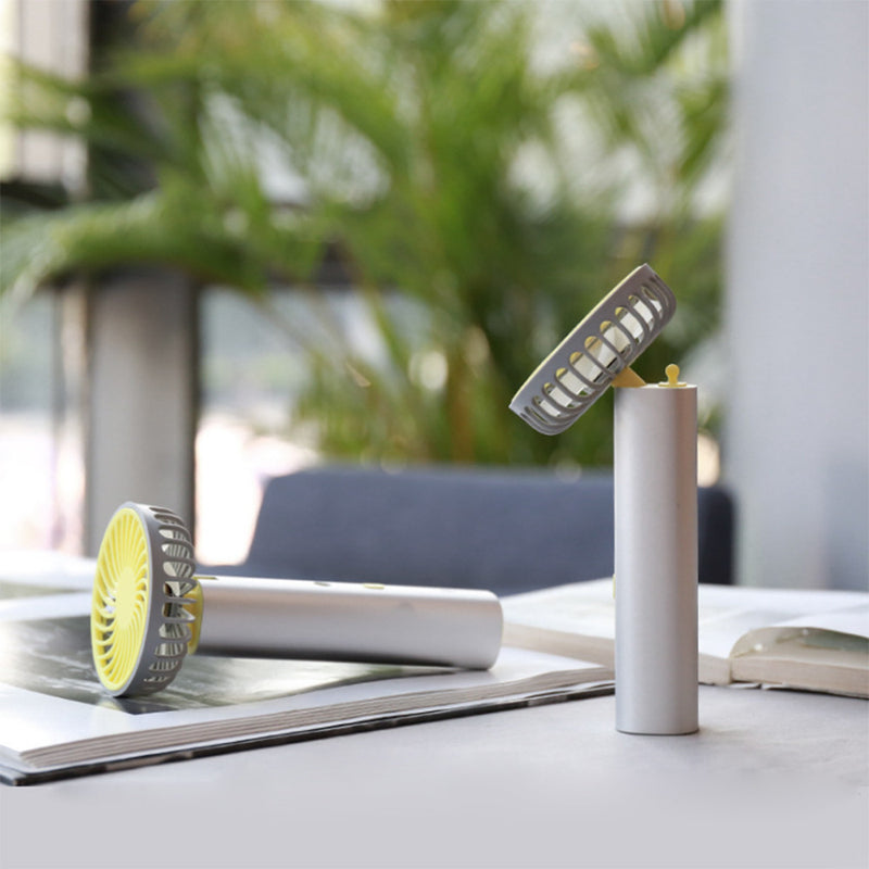 2 in 1 USB Portable Handheld Atomizing Fan Mini Spray Cooling Fan 90 Rotatable Rechargeable Desktop Small Fan