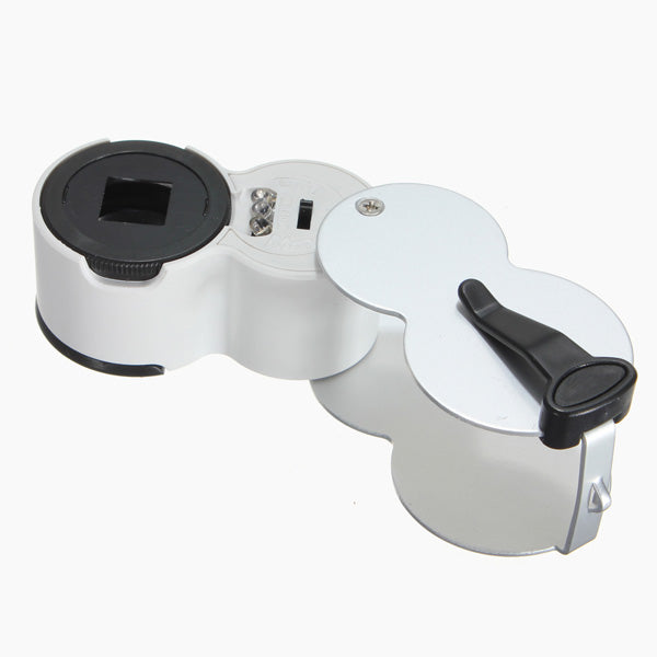 LED Magnifier Eye Glass Loupe UV Detector Currency Identifying