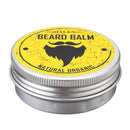 6Pcs/set Men Beard Oil Balm Moustache Cream Wax Comb Brush Scissor Jute Pouch