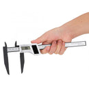 200mm Digital Ruler Digital Caliper Solar Power Carbon Fiber Ruler with 75mm Long Jaw Measuring Tool