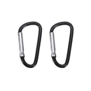 Screw Lock D-Shaped Carabiner Hook Keyring Clip